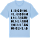 Blue Soul t-shirt med Långöholm ordlek t-shirt