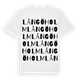 White t-shirt med Långöholm ordlek t-shirt