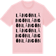Pink Cotton t-shirt med Långön ordlek t-shirt