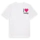 White t-shirt med Jag älskar Långöna t-shirt litet tryck