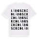 Långsered ordlek t-shirt