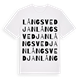 Långsvedjan ordlek t-shirt