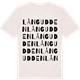 Vintage White t-shirt med Långudden ordlek t-shirt