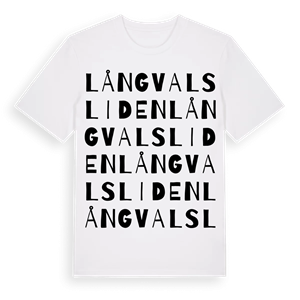 Långvalsliden ordlek t-shirt – ekologisk bomull t-shirt från Pinshirt