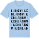 Blue Soul t-shirt med Långviken ordlek t-shirt