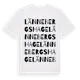 White t-shirt med Lännebergshage ordlek t-shirt