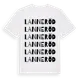 White t-shirt med Lanneröd ordlek t-shirt