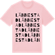 Pink Cotton t-shirt med Lännestad ordlek t-shirt