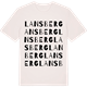 Vintage White t-shirt med Lansberg ordlek t-shirt