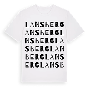 Lansberg ordlek t-shirt – ekologisk bomull t-shirt från Pinshirt