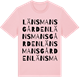 Pink Cotton t-shirt med Länsmansgården ordlek t-shirt