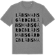 Mid Heather Gray t-shirt med Länsmansgården ordlek t-shirt