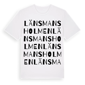 Länsmansholmen ordlek t-shirt – ekologisk bomull t-shirt från Pinshirt