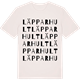 Vintage White t-shirt med Läpparhult ordlek t-shirt