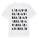 Låra kvarn ordlek t-shirt