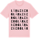 Pink Cotton t-shirt med Lärkeberg ordlek t-shirt