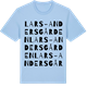 Blue Soul t-shirt med Lars-Andersgården ordlek t-shirt