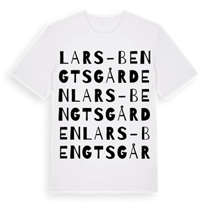 Lars-Bengtsgården ordlek t-shirt – ekologisk bomull t-shirt från Pinshirt