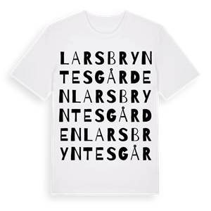 Lars Bryntesgården ordlek t-shirt – ekologisk bomull t-shirt från PinShirt