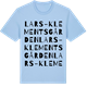 Blue Soul t-shirt med Lars-Klementsgården ordlek t-shirt