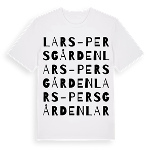 Lars-Persgården ordlek t-shirt – ekologisk bomull t-shirt från Pinshirt