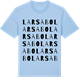 Blue Soul t-shirt med Larsabo ordlek t-shirt