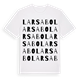Larsabo ordlek t-shirt