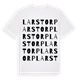 White t-shirt med Larstorp ordlek t-shirt