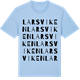 Blue Soul t-shirt med Larsviken ordlek t-shirt