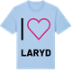 Blue Soul t-shirt med Jag älskar Laryd t-shirt stort tryck