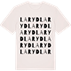 Vintage White t-shirt med Laryd ordlek t-shirt