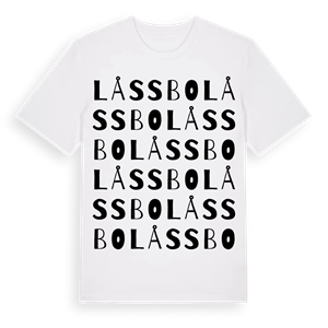 Låssbo ordlek t-shirt – ekologisk bomull t-shirt från Pinshirt