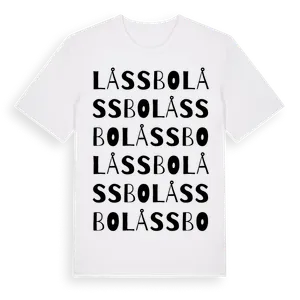 Låssbo ordlek t-shirt – ekologisk bomull t-shirt från Pinshirt