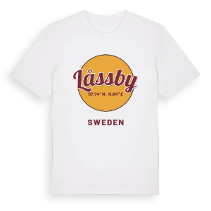 Låssby cirkel t-shirt – ekologisk bomull t-shirt från Pinshirt