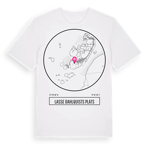 Lasse Dahlquists Plats t-shirt – ekologisk bomull t-shirt från Pinshirt
