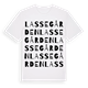 Lassegården ordlek t-shirt