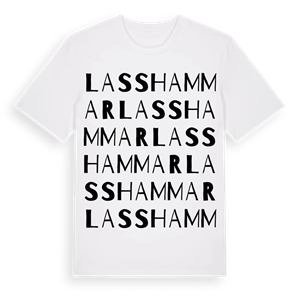Lasshammar ordlek t-shirt – ekologisk bomull t-shirt från Pinshirt