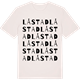 Vintage White t-shirt med Låstad ordlek t-shirt