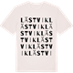 Vintage White t-shirt med Lästvik ordlek t-shirt