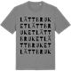 Mid Heather Gray t-shirt med Lättbruket ordlek t-shirt