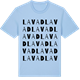 Blue Soul t-shirt med Lavad ordlek t-shirt