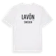 White t-shirt med Lavön i Sverige t-shirt