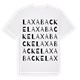 White t-shirt med Laxabacke ordlek t-shirt