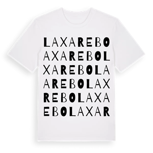 Laxarebo ordlek t-shirt – ekologisk bomull t-shirt från Pinshirt