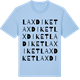 Blue Soul t-shirt med Laxdiket ordlek t-shirt
