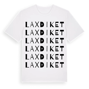 Laxdiket ordlek t-shirt – ekologisk bomull t-shirt från Pinshirt