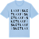 Blue Soul t-shirt med Laxfisket ordlek t-shirt