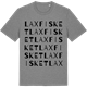 Mid Heather Gray t-shirt med Laxfisket ordlek t-shirt