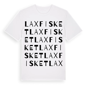 Laxfisket ordlek t-shirt – ekologisk bomull t-shirt från Pinshirt