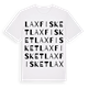 Laxfisket ordlek t-shirt